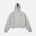 Aelfric Eden Oversized Boxy Hoodie Minimalist Solid Pullover with Embroidered Heart Unisex Long Sleeve Hooded Sweatshirt Y2K Aesthetic Streetwear