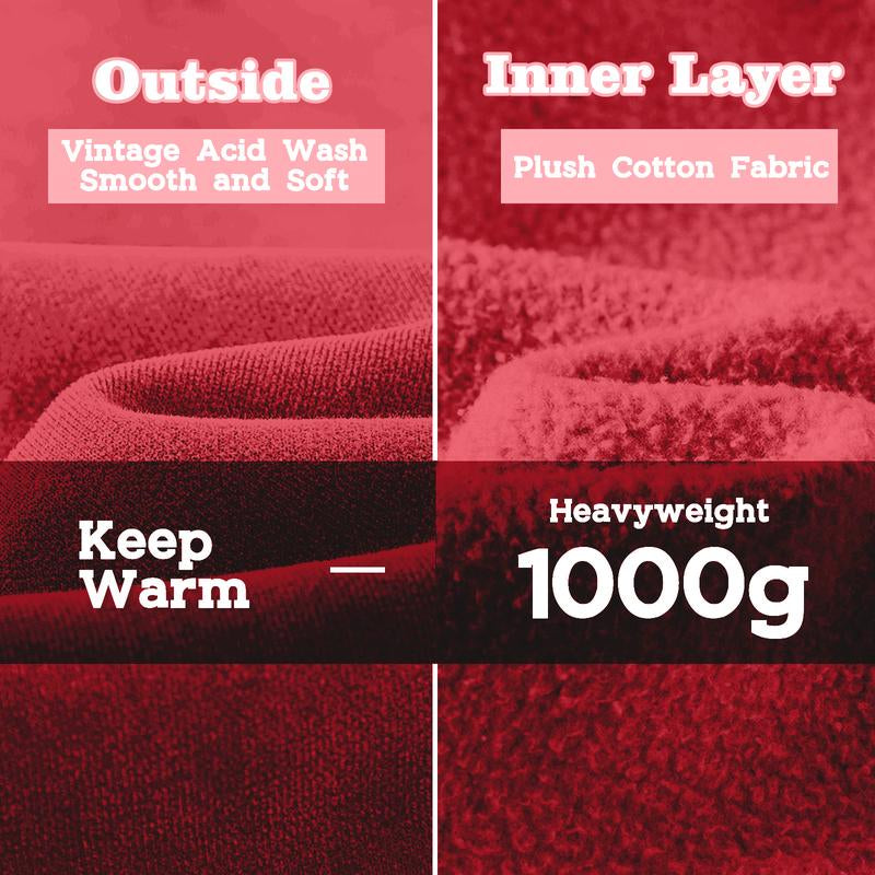 FAIABLE Unisex Oversized Sweatshirt with Double Zippers – Casual Long Sleeve Crewneck Hoodie for Women and Men – Fashion Streetwear Style Pullover Jacket – Lightweight and Comfortable Layer – Trendy Zip up Hoodie with Relaxed Fit Baggy Menswear