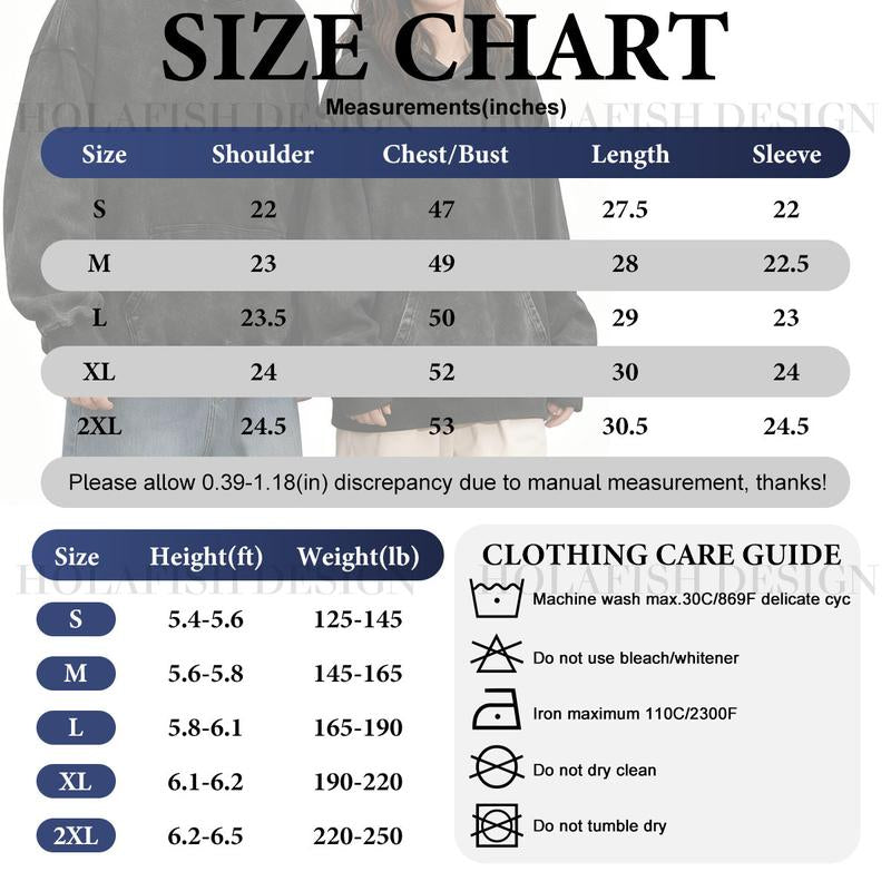 Holafish Casual Oversized Hoodies Acid Wash Pullover Unisex Women Fall Acid Wash Plain Preppy Hoodie Streetwear Vintage Hooded Sweatshirt, Christmas Gift